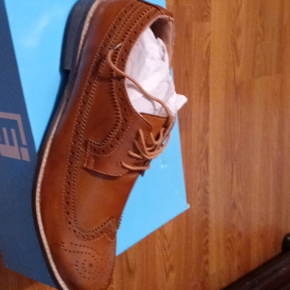 Eego Italy Tan Stylist Men's Formal Wing Tip